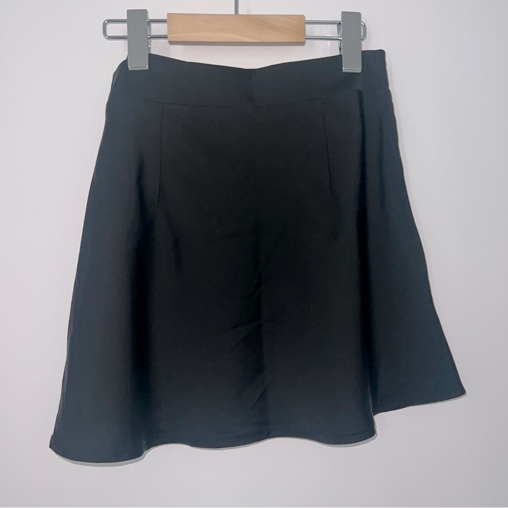 Black Satin Skirt